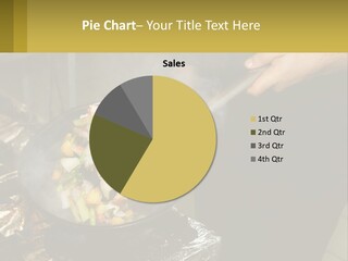 A Person Is Cooking Food On A Grill PowerPoint Template