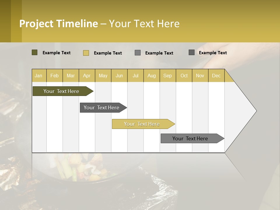 A Person Is Cooking Food On A Grill PowerPoint Template