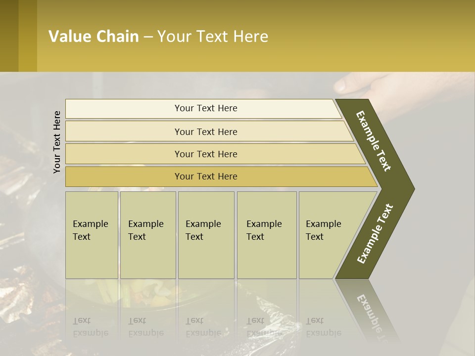 A Person Is Cooking Food On A Grill PowerPoint Template