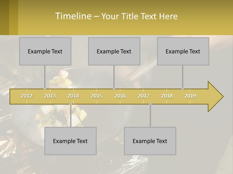 A Person Is Cooking Food On A Grill PowerPoint Template