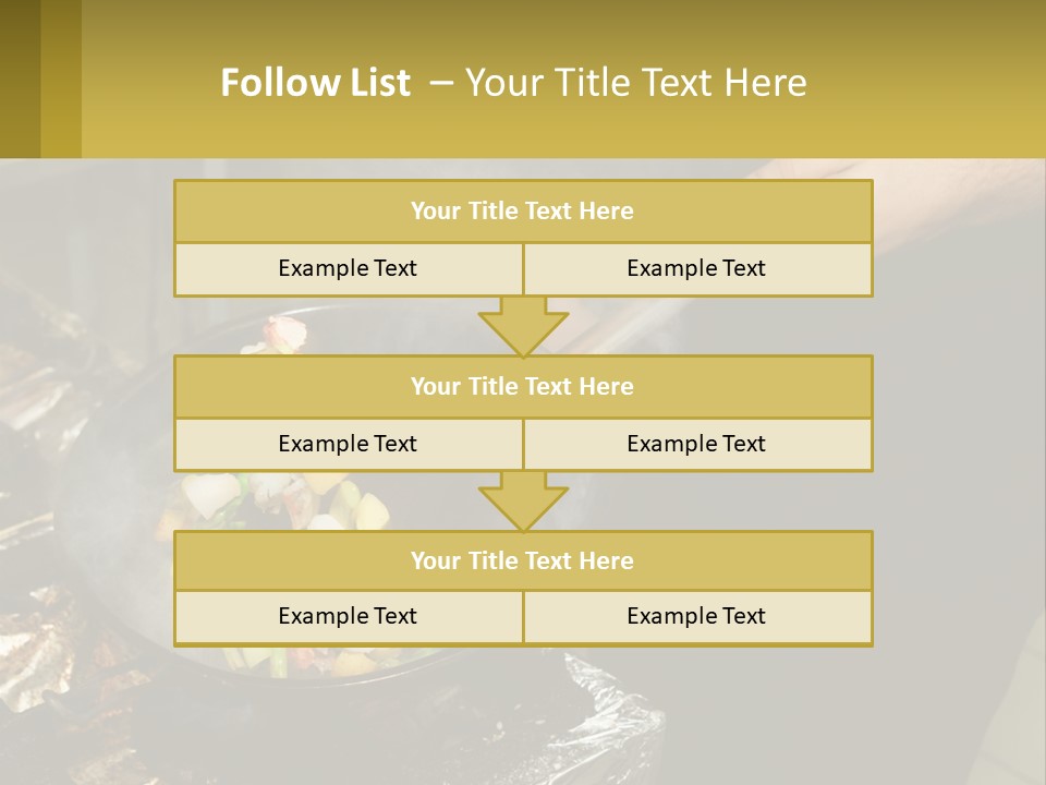 A Person Is Cooking Food On A Grill PowerPoint Template
