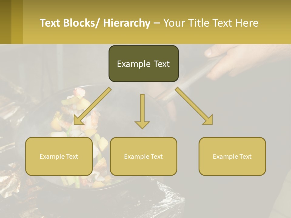 A Person Is Cooking Food On A Grill PowerPoint Template