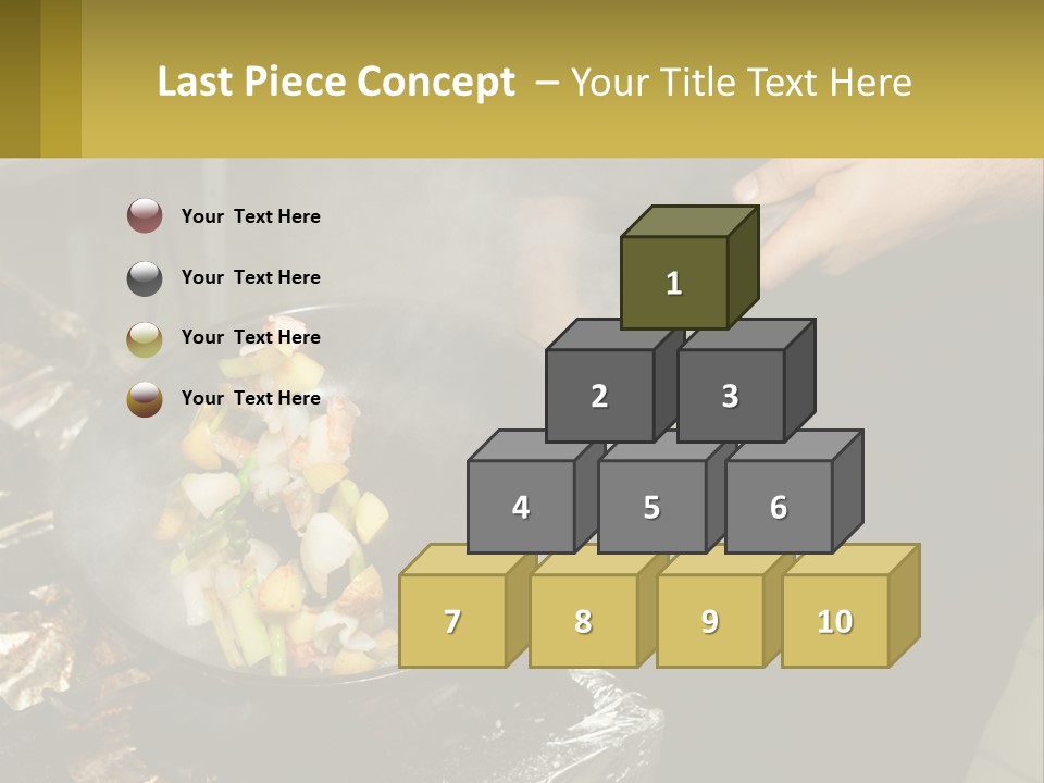 A Person Is Cooking Food On A Grill PowerPoint Template