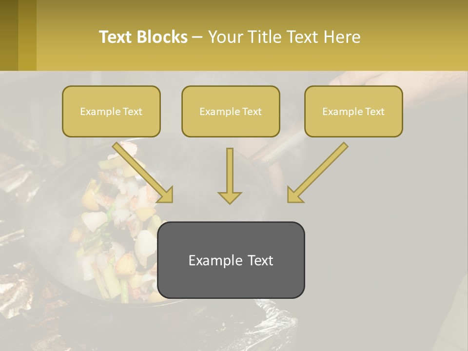 A Person Is Cooking Food On A Grill PowerPoint Template