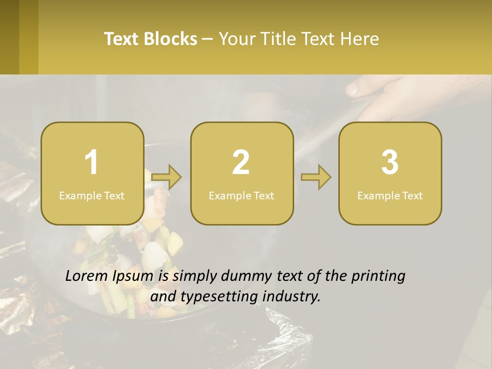 A Person Is Cooking Food On A Grill PowerPoint Template