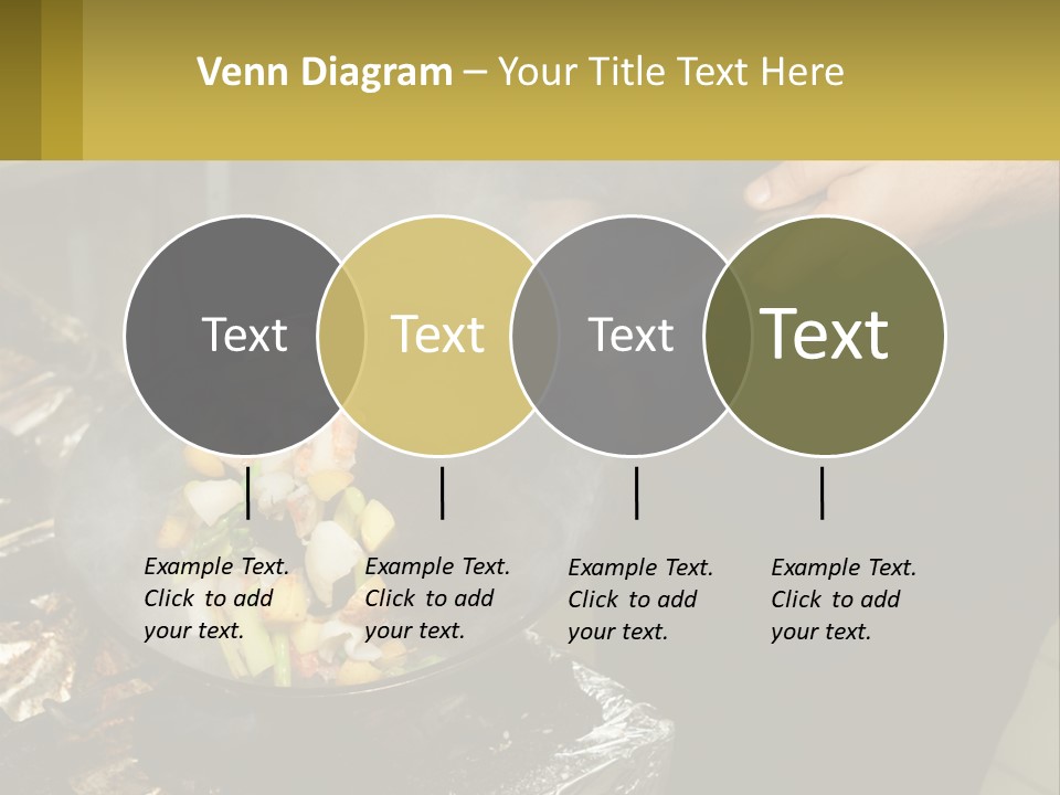 A Person Is Cooking Food On A Grill PowerPoint Template