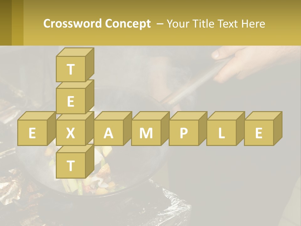 A Person Is Cooking Food On A Grill PowerPoint Template