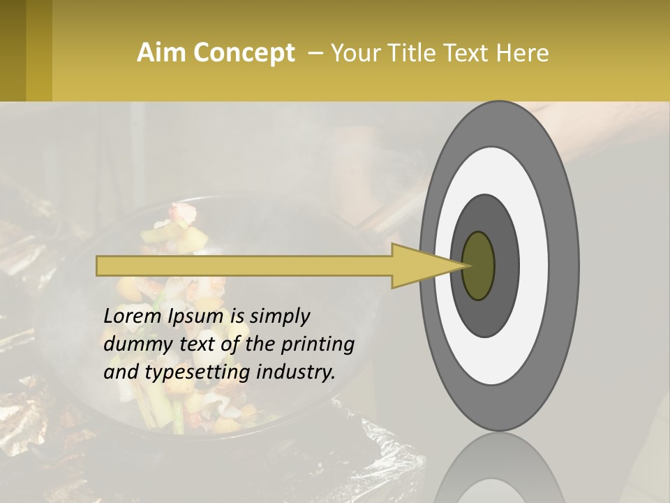 A Person Is Cooking Food On A Grill PowerPoint Template