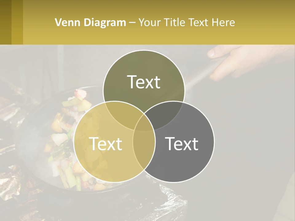 A Person Is Cooking Food On A Grill PowerPoint Template