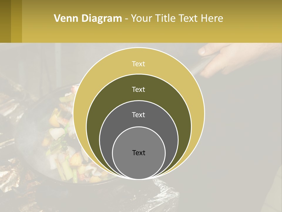 A Person Is Cooking Food On A Grill PowerPoint Template