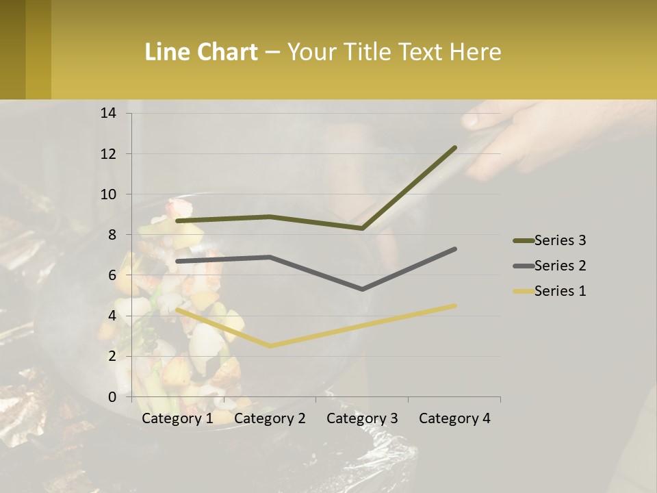A Person Is Cooking Food On A Grill PowerPoint Template