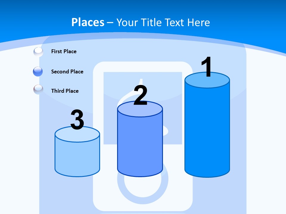 An Mp3 Player With A Music Note On It PowerPoint Template