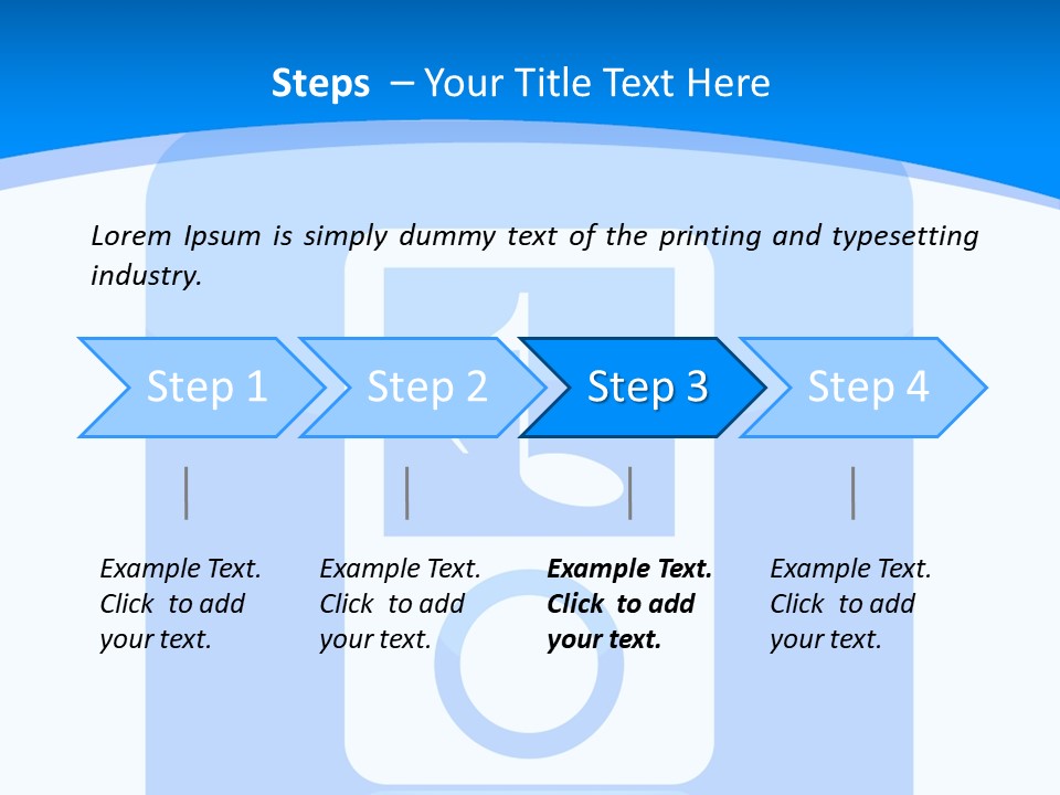 An Mp3 Player With A Music Note On It PowerPoint Template