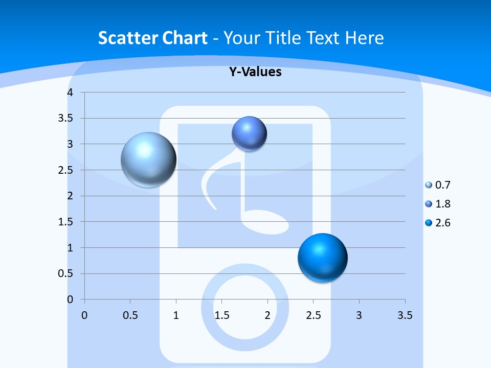An Mp3 Player With A Music Note On It PowerPoint Template