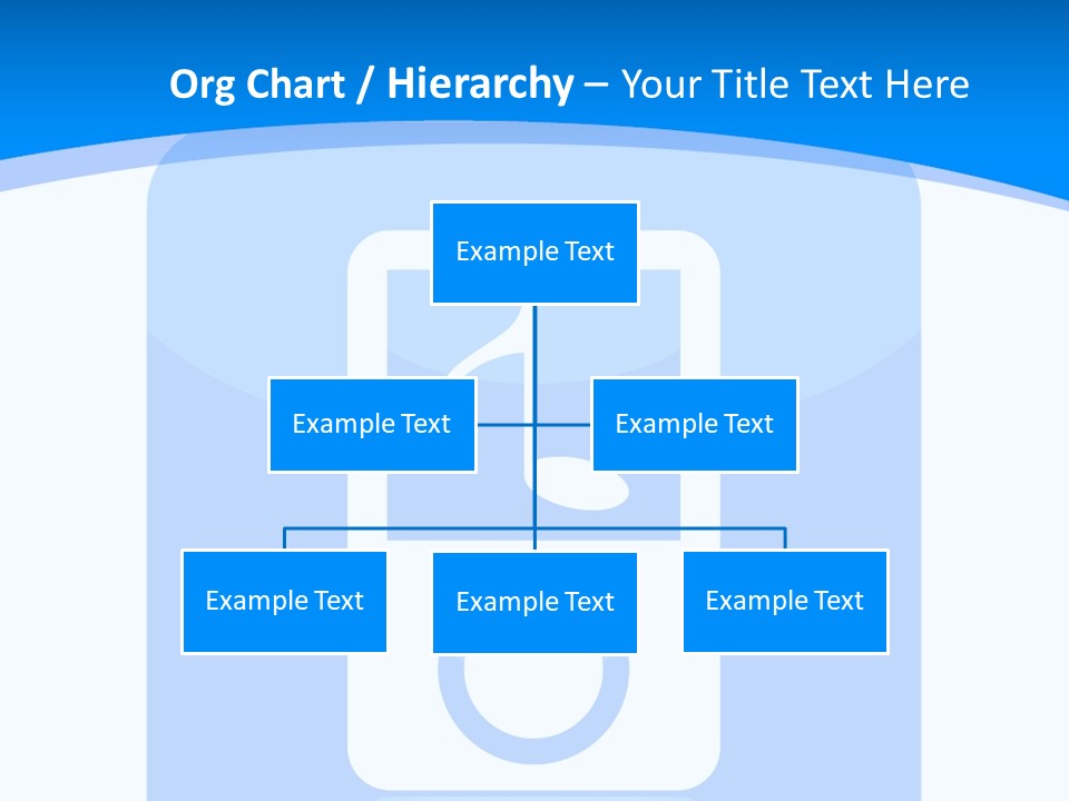 An Mp3 Player With A Music Note On It PowerPoint Template
