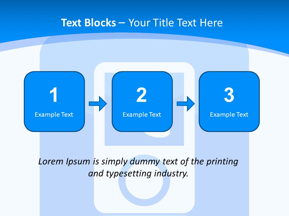 An Mp3 Player With A Music Note On It PowerPoint Template
