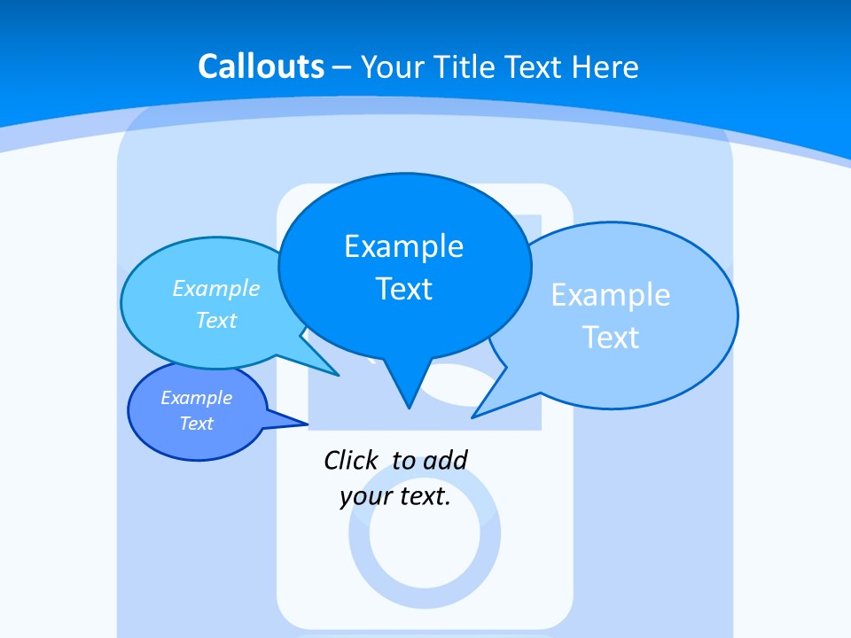 An Mp3 Player With A Music Note On It PowerPoint Template