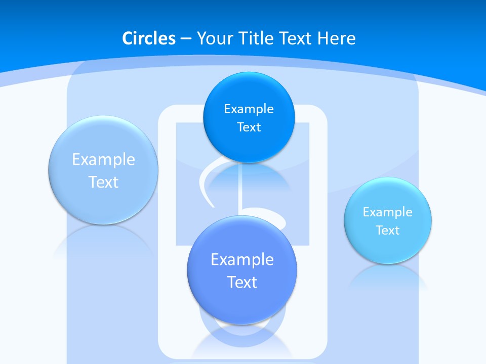 An Mp3 Player With A Music Note On It PowerPoint Template