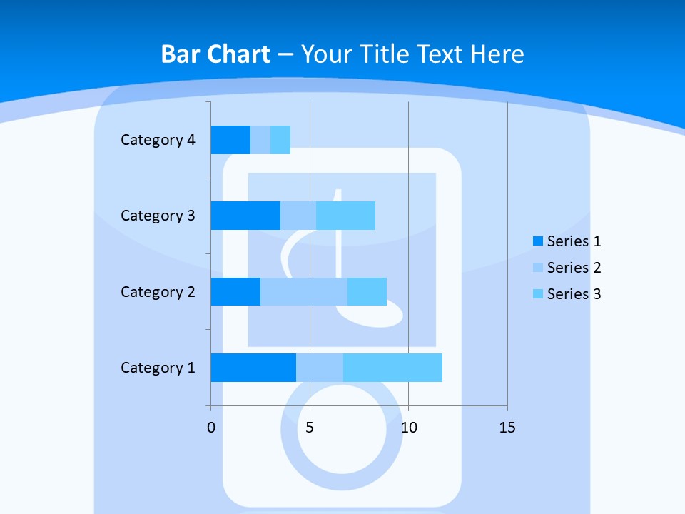 An Mp3 Player With A Music Note On It PowerPoint Template