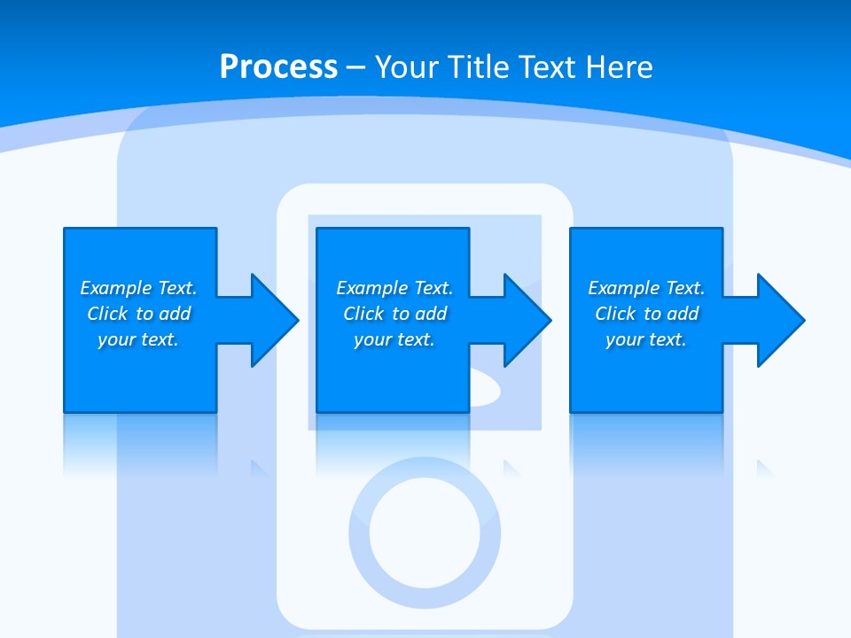 An Mp3 Player With A Music Note On It PowerPoint Template