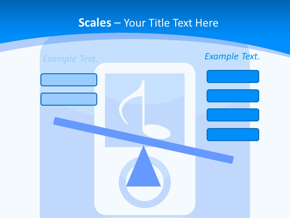 An Mp3 Player With A Music Note On It PowerPoint Template