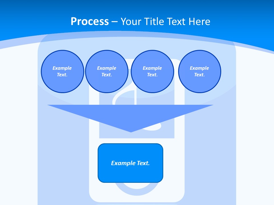An Mp3 Player With A Music Note On It PowerPoint Template