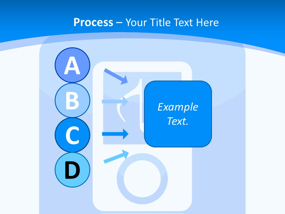 An Mp3 Player With A Music Note On It PowerPoint Template