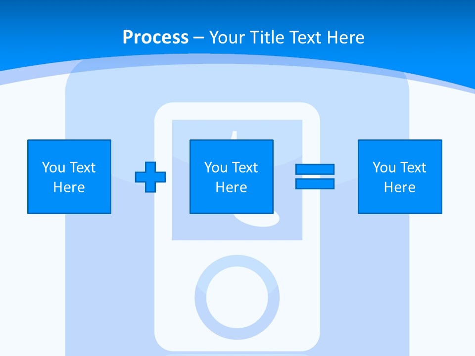 An Mp3 Player With A Music Note On It PowerPoint Template