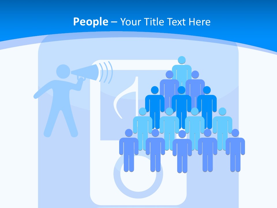 An Mp3 Player With A Music Note On It PowerPoint Template