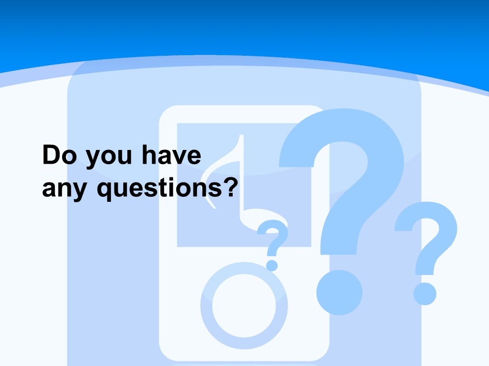 An Mp3 Player With A Music Note On It PowerPoint Template