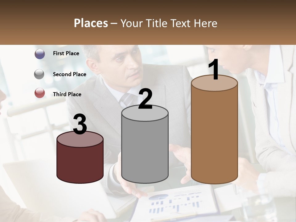 A Group Of People Sitting Around A Table Talking PowerPoint Template