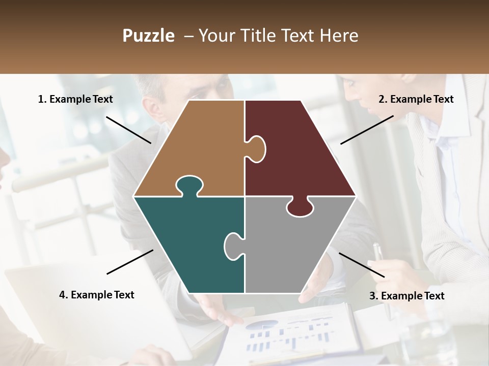 A Group Of People Sitting Around A Table Talking PowerPoint Template