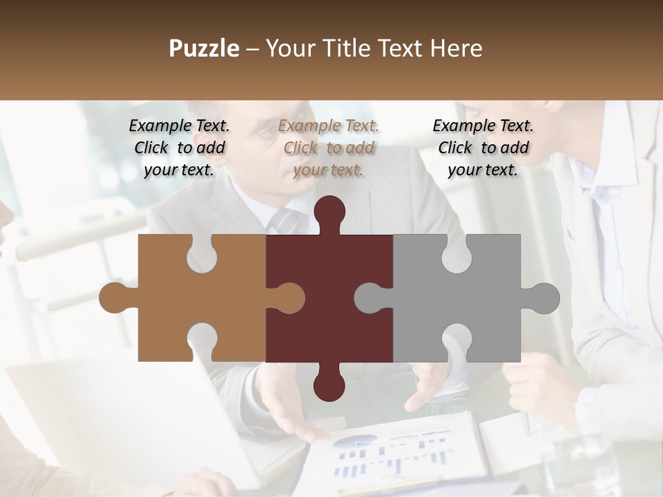 A Group Of People Sitting Around A Table Talking PowerPoint Template