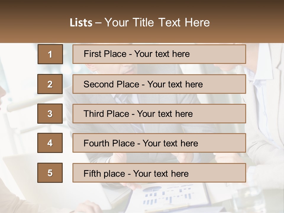 A Group Of People Sitting Around A Table Talking PowerPoint Template