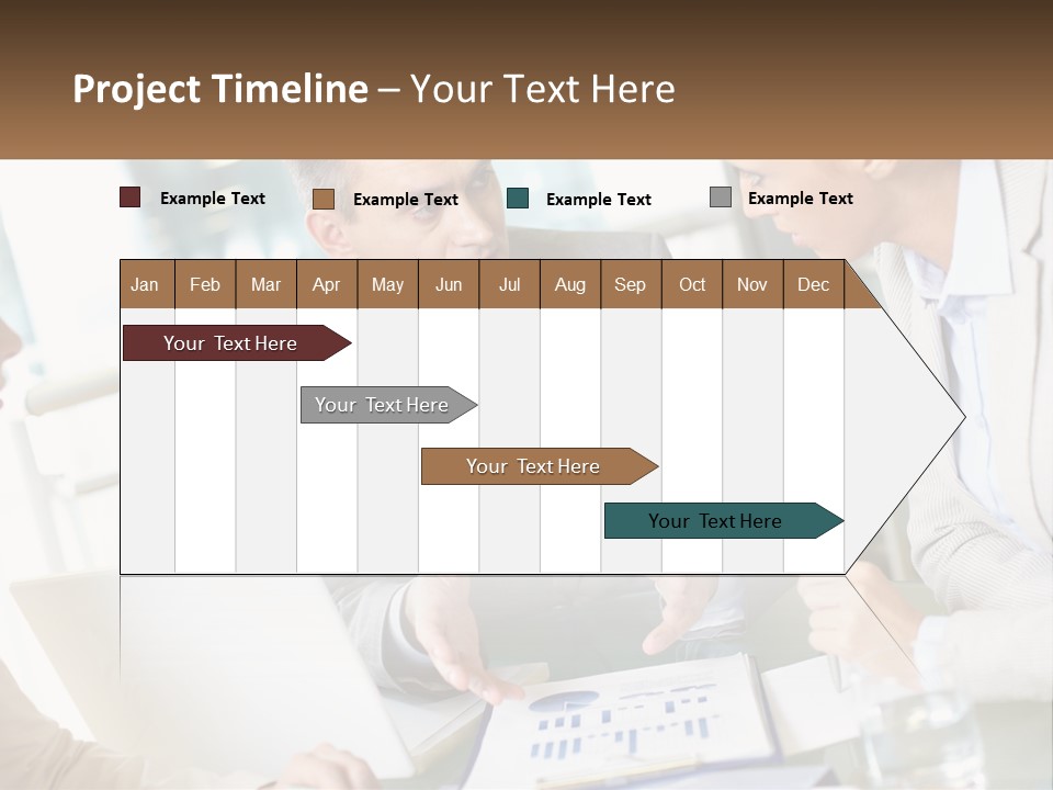 A Group Of People Sitting Around A Table Talking PowerPoint Template