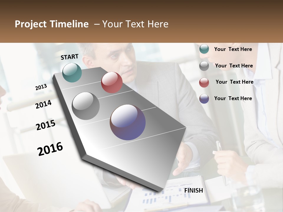 A Group Of People Sitting Around A Table Talking PowerPoint Template