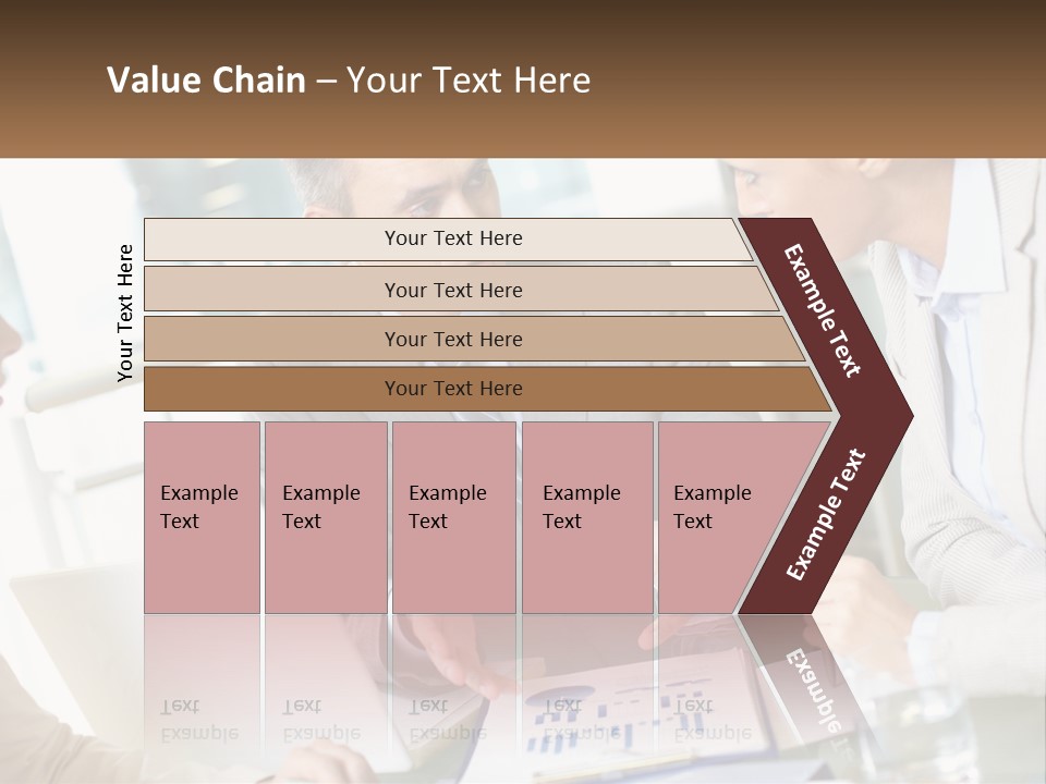 A Group Of People Sitting Around A Table Talking PowerPoint Template