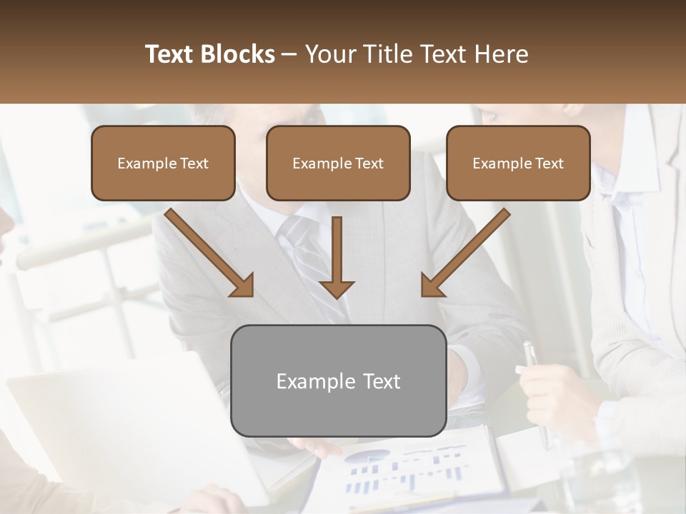 A Group Of People Sitting Around A Table Talking PowerPoint Template