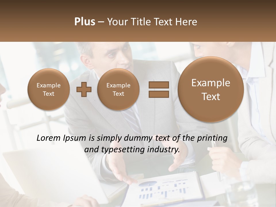 A Group Of People Sitting Around A Table Talking PowerPoint Template