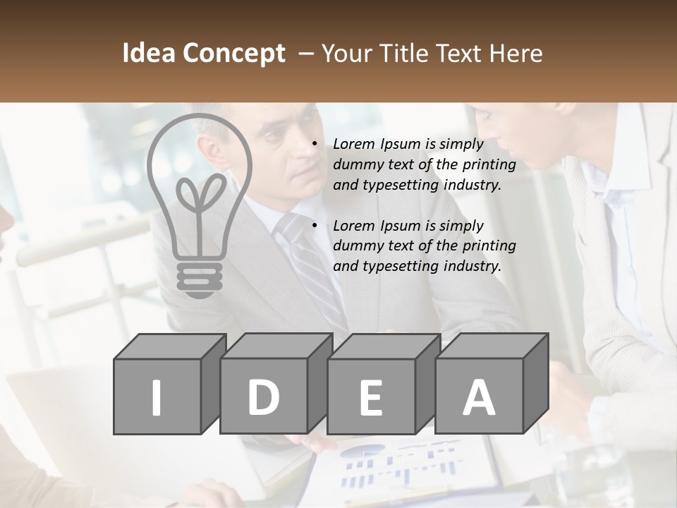 A Group Of People Sitting Around A Table Talking PowerPoint Template