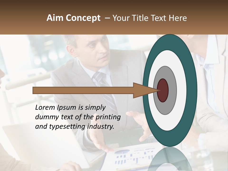 A Group Of People Sitting Around A Table Talking PowerPoint Template