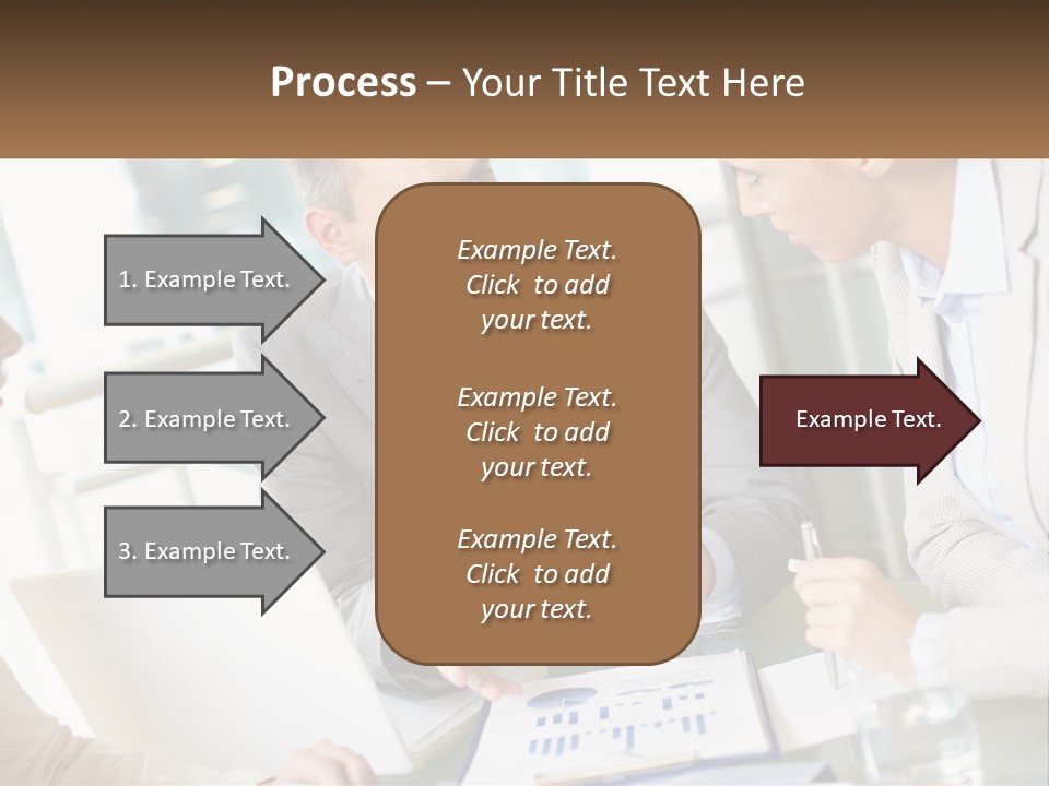 A Group Of People Sitting Around A Table Talking PowerPoint Template