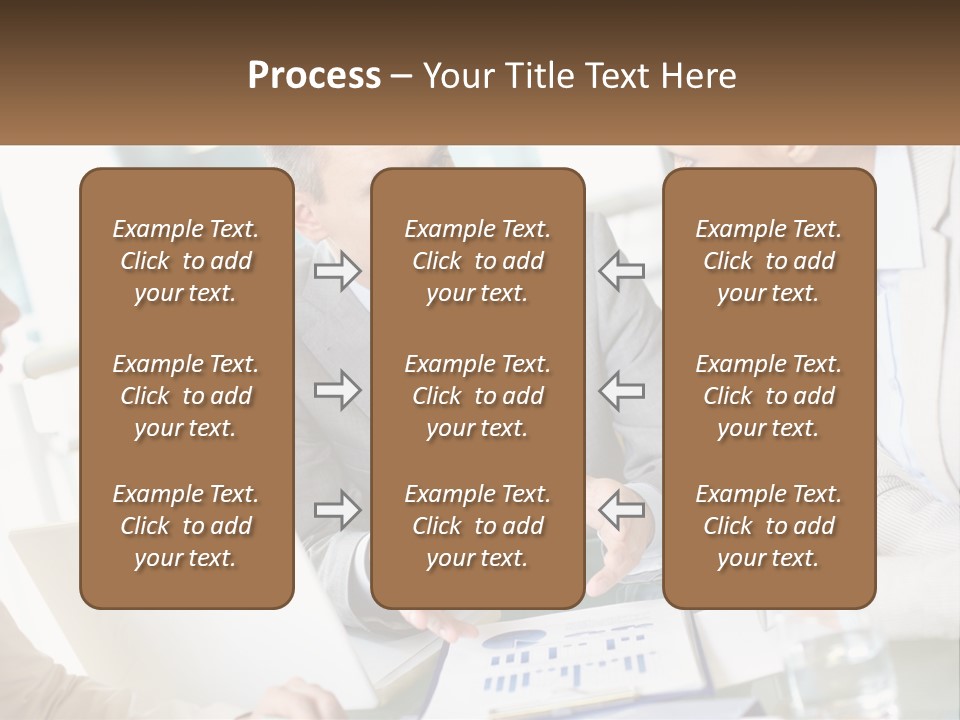 A Group Of People Sitting Around A Table Talking PowerPoint Template