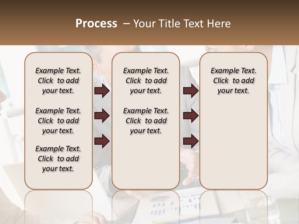 A Group Of People Sitting Around A Table Talking PowerPoint Template