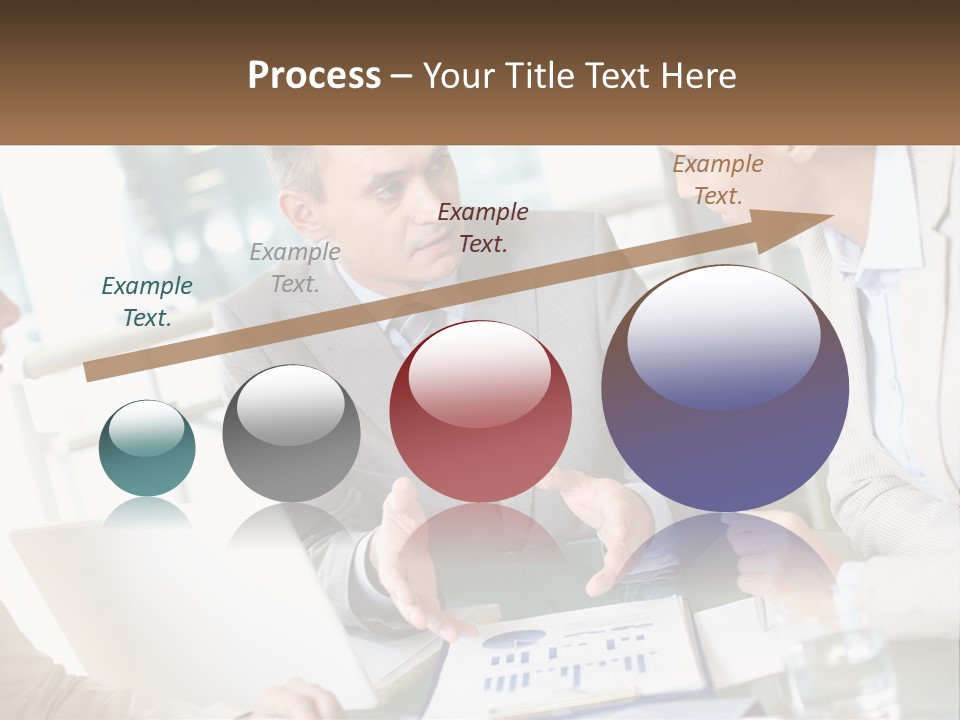 A Group Of People Sitting Around A Table Talking PowerPoint Template