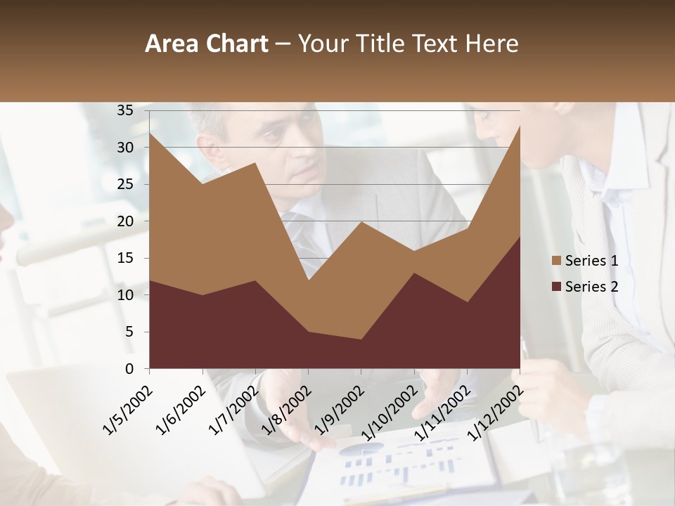 A Group Of People Sitting Around A Table Talking PowerPoint Template