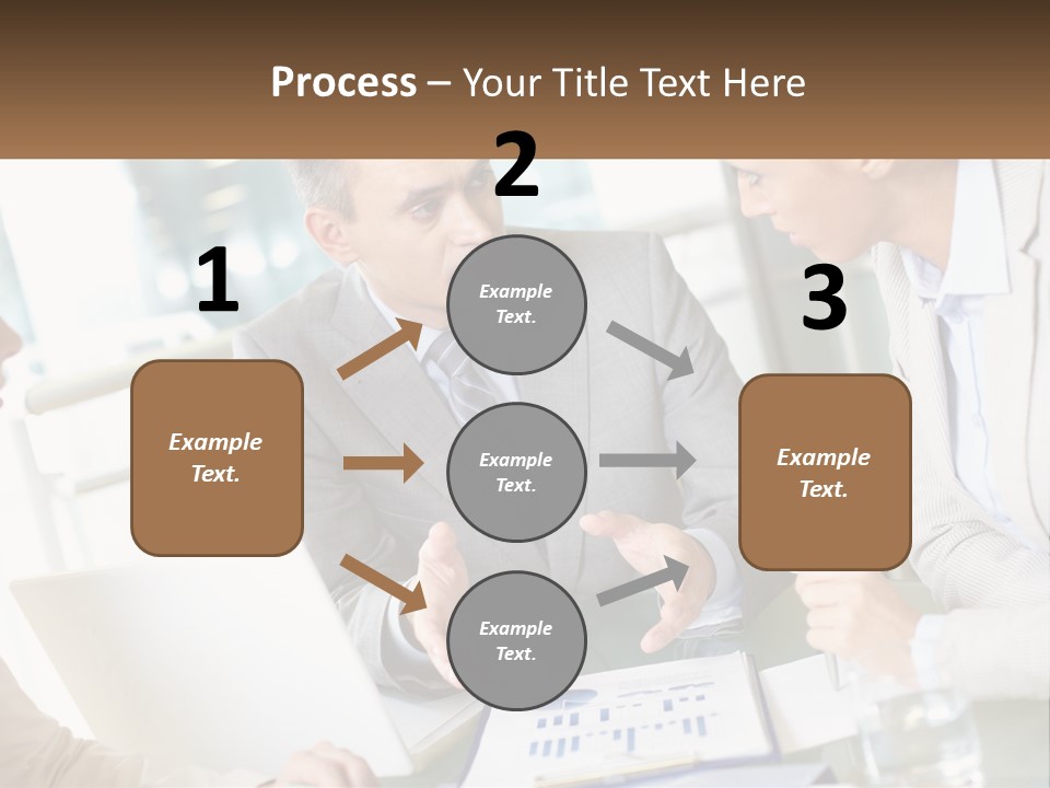 A Group Of People Sitting Around A Table Talking PowerPoint Template