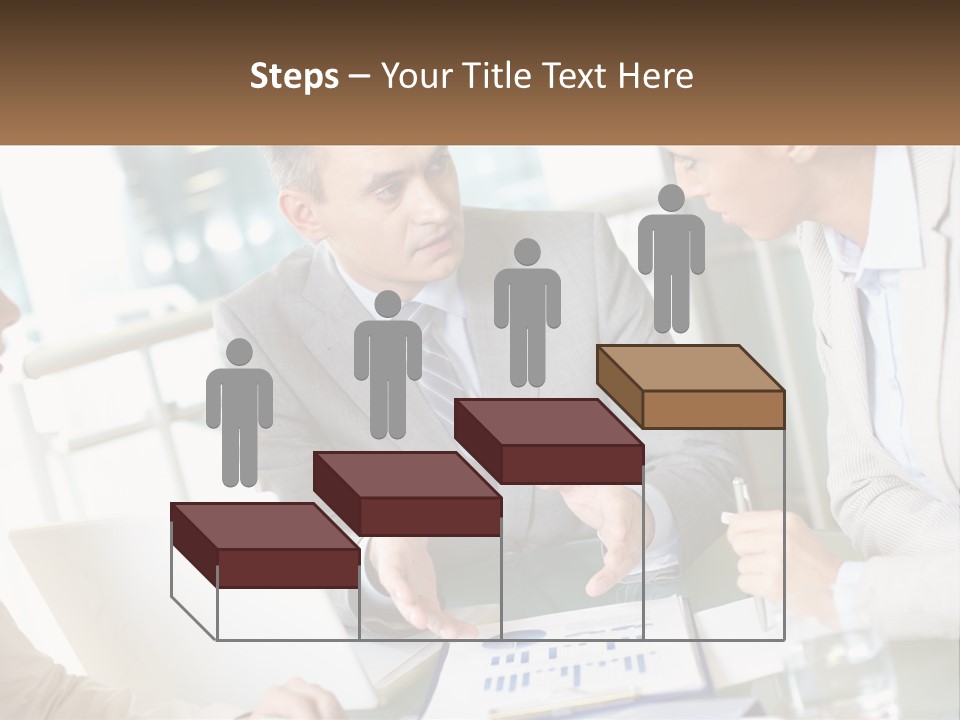 A Group Of People Sitting Around A Table Talking PowerPoint Template