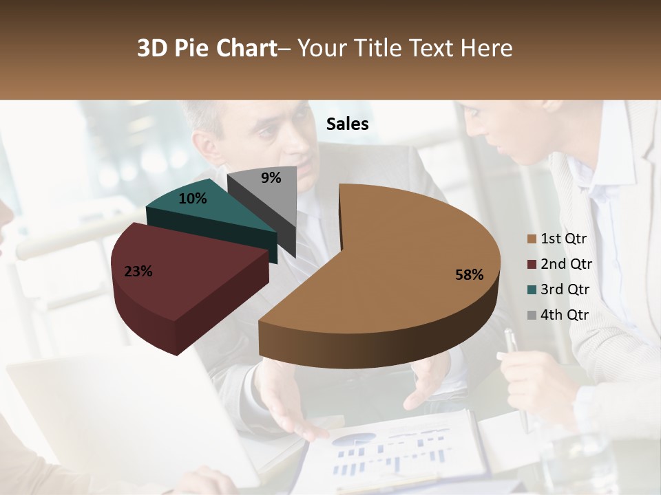 A Group Of People Sitting Around A Table Talking PowerPoint Template