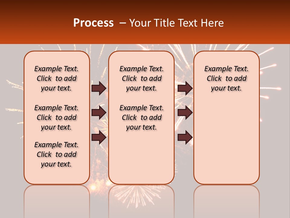 A Fireworks Display With A Black Background PowerPoint Template